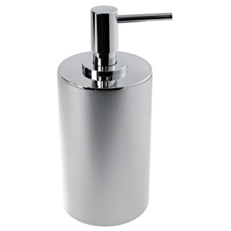 Soap Dispenser Soap Dispenser, Free Standing, Silver, Round, Resin Gedy YU80-73